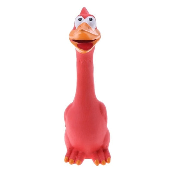 Screaming Chicken Hot Sell Pets Dog Cats Toys Squeeze Squeaky Sound Funny Toy Safety Rubber For Dogs Molar Chew Toys