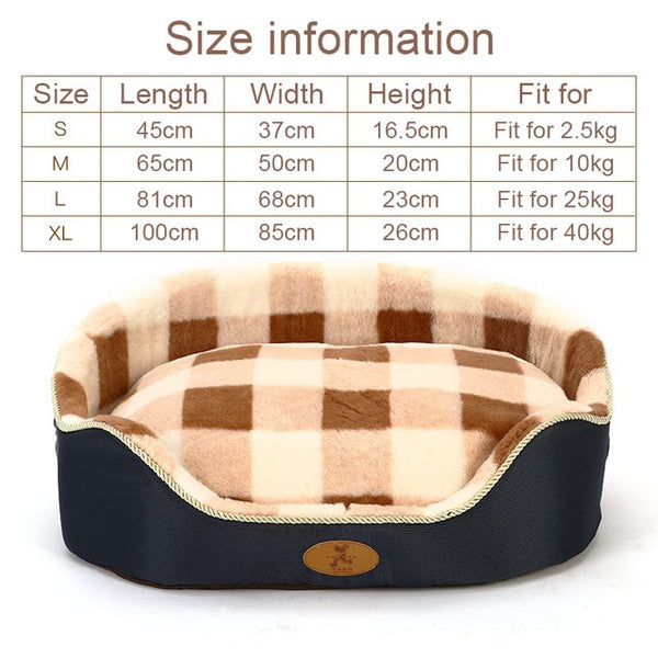 Double sided available all seasons Big Size extra large dog bed House sofa Kennel Soft Fleece Pet Dog Cat Warm Bed